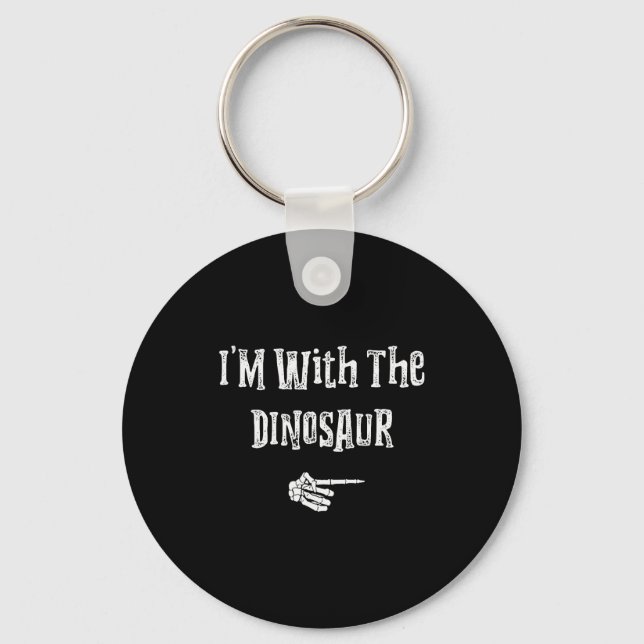 Chaveiro I'm With Dinosaur Halloween Costume Funny Couples  (Frente)