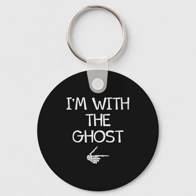 Chaveiro I'm With The Ghost Funny Halloween Costume Couples (Frente)