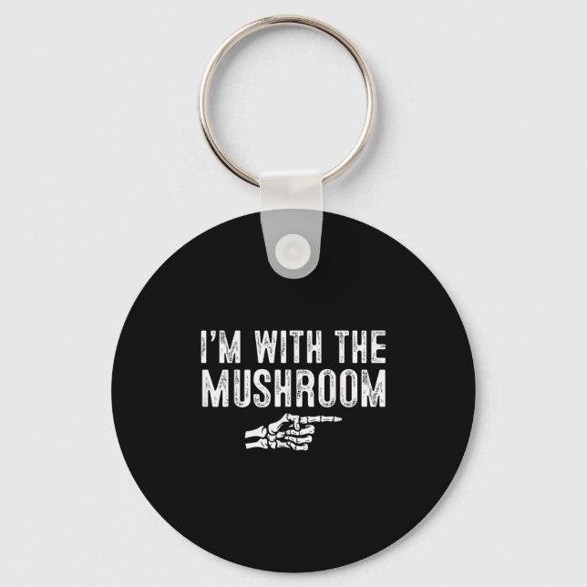 Chaveiro I'm With The Mushroom Easy Costume Halloween Coupl (Frente)