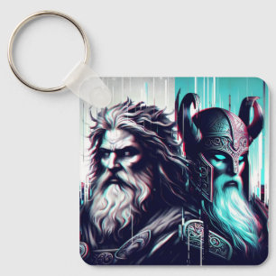 Chaveiro  image of the gods zeus and odin togethe