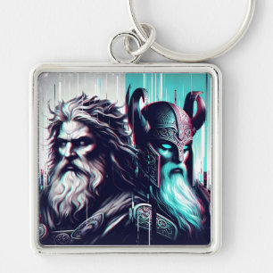 Chaveiro  image of the gods zeus and odin togethe