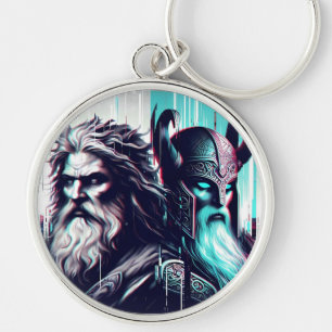 Chaveiro  image of the gods zeus and odin togethe