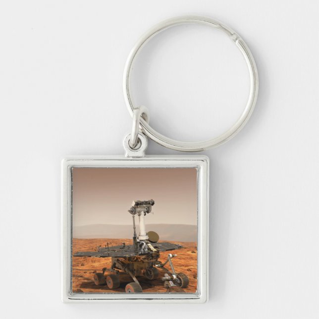 Chaveiro Imagem artística de Mars Rover (Frente)