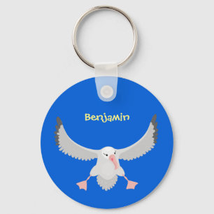 Chaveiro Imagem de desenho animado de aves voadoras de alba