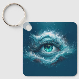 Chaveiro Imagem de Fantasia - Olhos Azuis Antigos