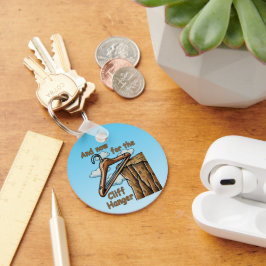 Chaveiro Imagem divertida de Cliff Hanger com Reprodução de