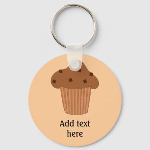 Chaveiro Imagem do muffin da microplaqueta de Choc com