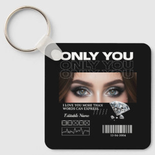 Chaveiro Imagem e Nome de Olhos Personalizados Personaliz