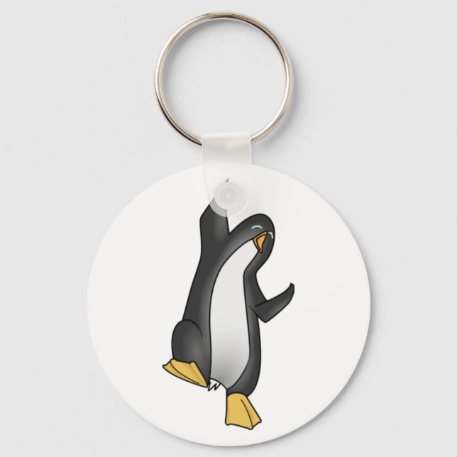 Chaveiro imagem tux do penguin linux (Frente)
