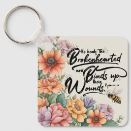 Chaveiro Imagem Versa Da Bíblia Cristã Psalms 147:3