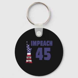 Chaveiro Impeachment 45 Lady Liberty Protesto Anti-Trump
