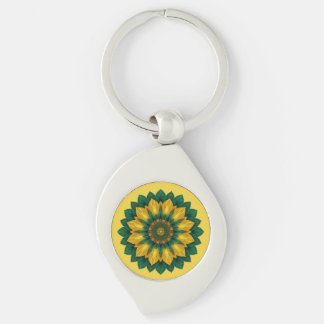Chaveiro Imperial Solar Flower Mandala Luxury Keychain