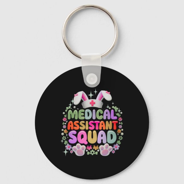Chaveiro Implante Médico Esquadrão Engraçado Dia da Páscoa  (Frente)