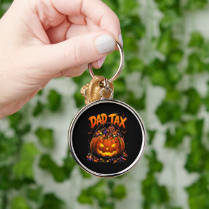 Chaveiro Imposto de Pai Engraçado de Halloween Abóbora