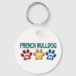 Chaveiro Impressão 1 da pata da mamã do BULDOGUE FRANCÊS