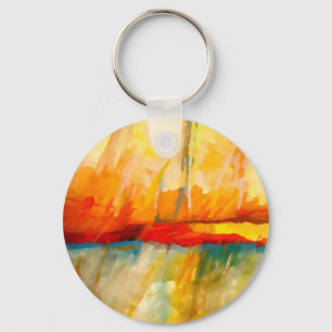 Chaveiro Impressão Abstrato moderna