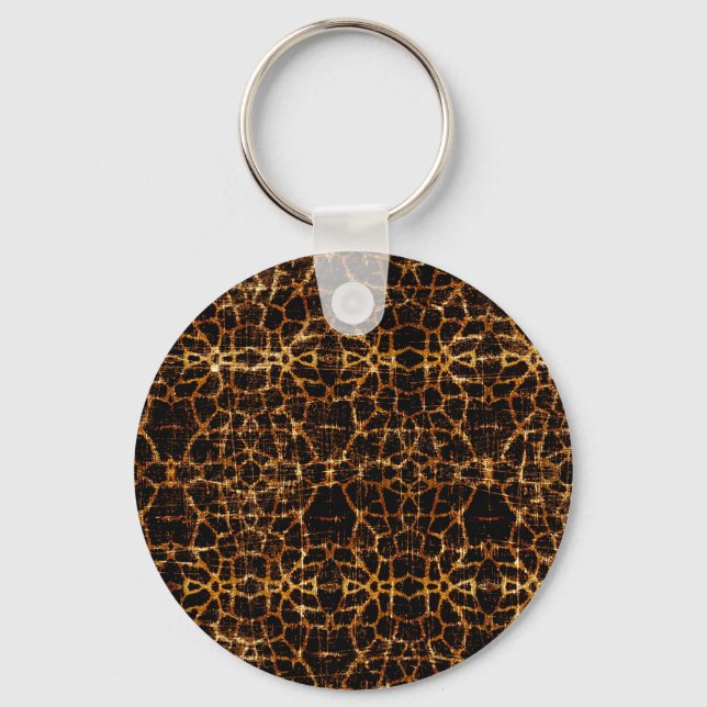 Chaveiro Impressão Animal Girafa Grunge Vintage Desgastada (Frente)
