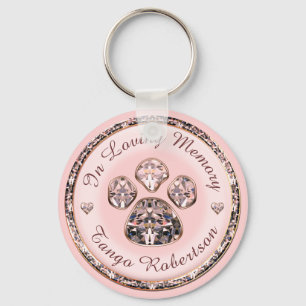 Chaveiro Impressão bonito em Pata Rosa