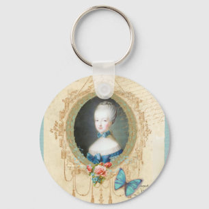 Chaveiro Impressão de Arte da Borboleta Marie Antonette