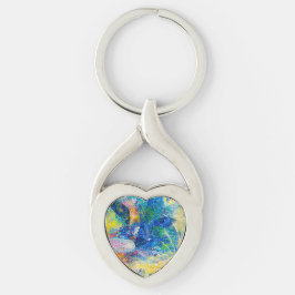 Chaveiro Impressão de arte de Abstrato vibrante