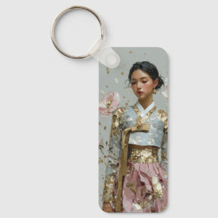 Chaveiro Impressão de Arte do Hanbok Moderno