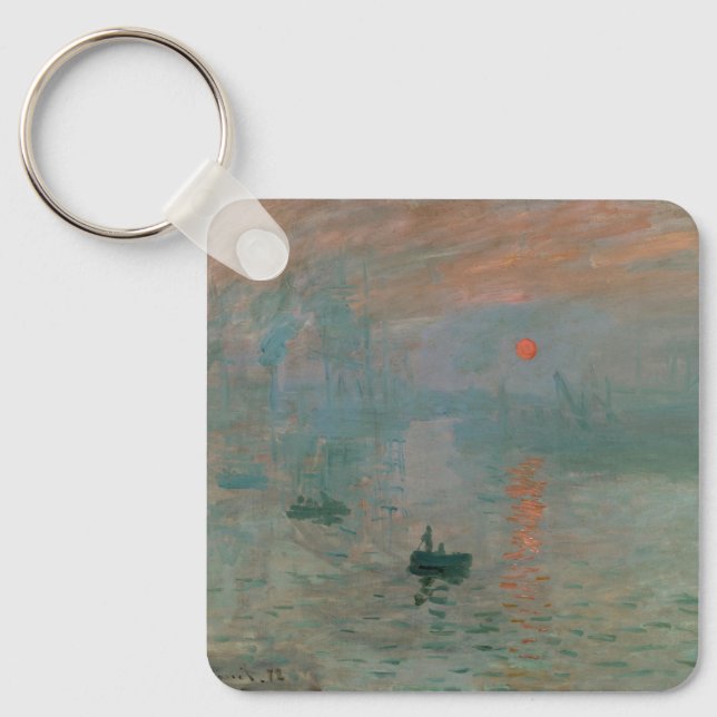 Chaveiro Impressão de Claude Monet Surgimento do Sol (levan (Frente)