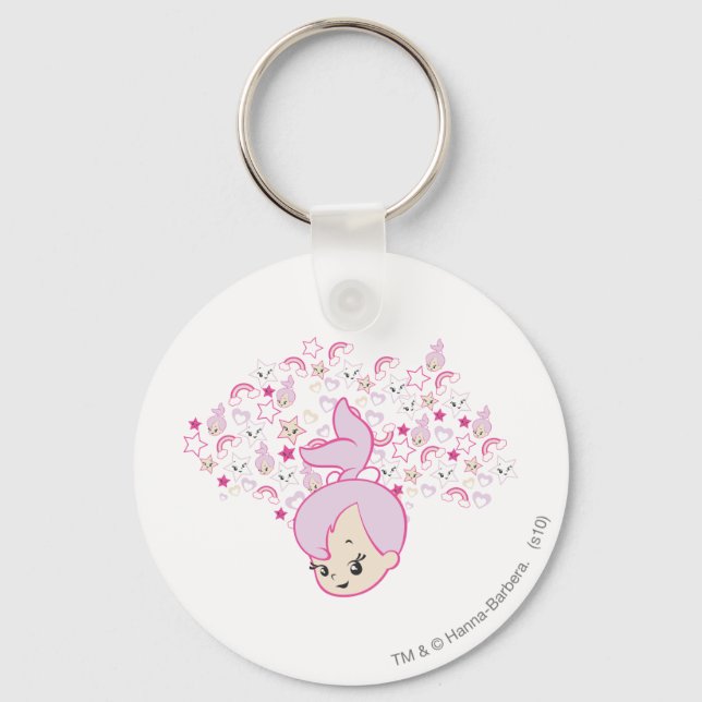 Chaveiro IMPRESSÃO de estrelas PEBBLES™ (Frente)