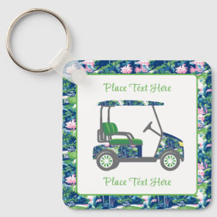 Chaveiro Impressão de Golfe Carrinho de Golfe