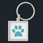 Chaveiro Impressão de Paw<br><div class="desc">Design de impressão de plataforma divertida para amantes de os animais!</div>