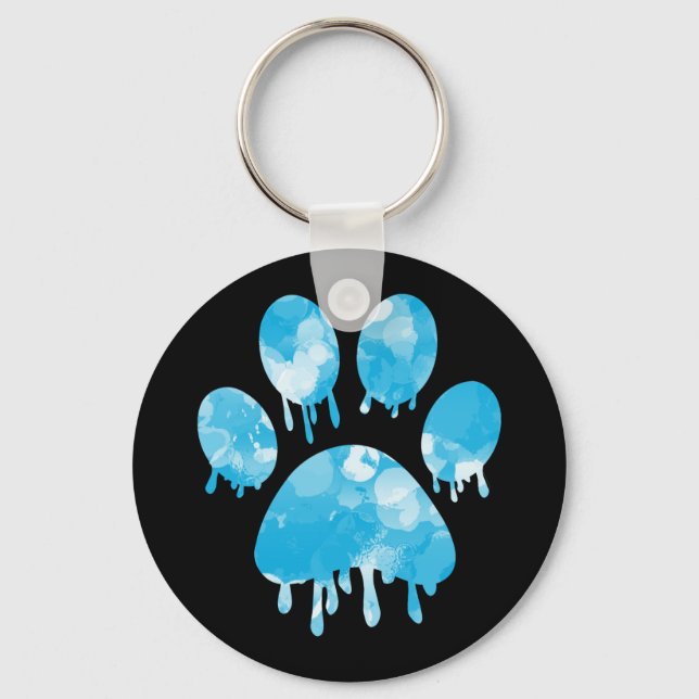 Chaveiro Impressão de Paw (Frente)