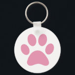 Chaveiro Impressão de Paw<br><div class="desc">Design de impressão de plataforma divertida para amantes de os animais!</div>