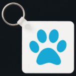 Chaveiro Impressão de Paw<br><div class="desc">Design de impressão de plataforma divertida para amantes de os animais!</div>