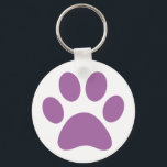 Chaveiro Impressão de Paw<br><div class="desc">Design de impressão de plataforma divertida para amantes de os animais!</div>