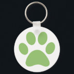 Chaveiro Impressão de Paw<br><div class="desc">Design de impressão de plataforma divertida para amantes de os animais!</div>