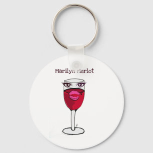 CHAVEIRO IMPRESSÃO DO VINHO DO MERLOT DE MARILYN… POR JI