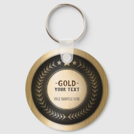 Chaveiro IMPRESSÃO PERSONALIZADO MEDAL Dourado #1 Campeão E
