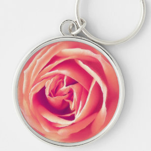 Chaveiro Impressão rosa de coral