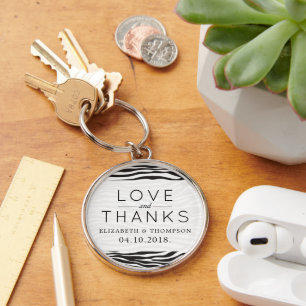 Chaveiro Impressão Zebra, Stripes, Preto E Branco, Casament