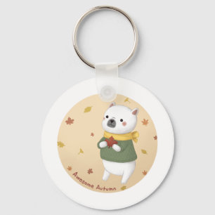 Chaveiro Impressionante Autumn Illustration Art