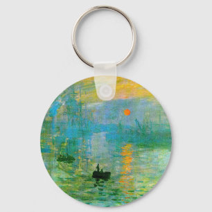 Chaveiro Impressionismo monet Cadeia de chaves sunrise