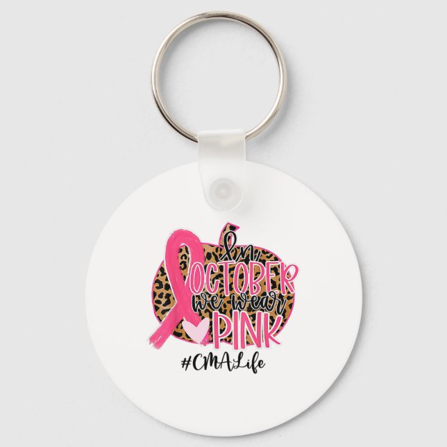 Chaveiro Impresso Médico Certificado Em Outubro Vestimos Ro (Frente)