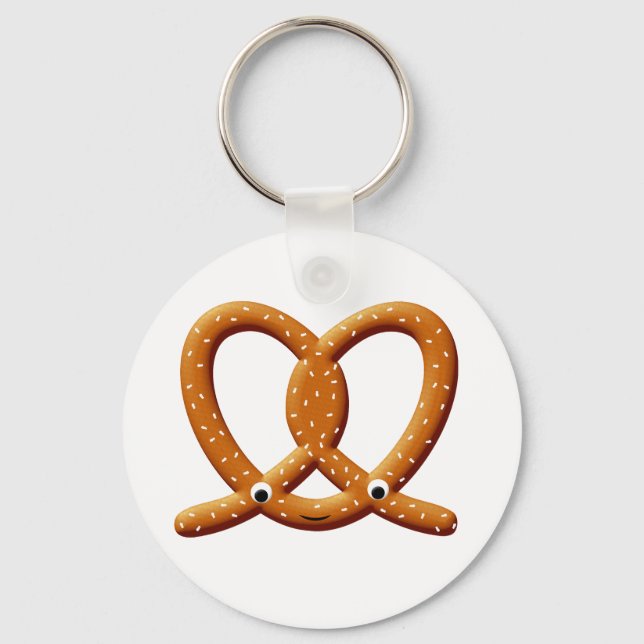 Chaveiro Impressões De Desenho Pretzel Cute (Verso)