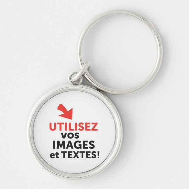 Chaveiro Imprimer vos design en ligne DIY en Français (Frente)