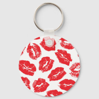 Chaveiro Imprint Kiss Red Lábios: Vintage sem costura