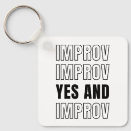 Chaveiro IMPROV SIM E improvisação Comédia