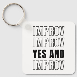 Chaveiro IMPROV SIM E improvisação Comédia