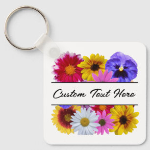 Chaveiro In Bloom - Quadrado Dividir Floral