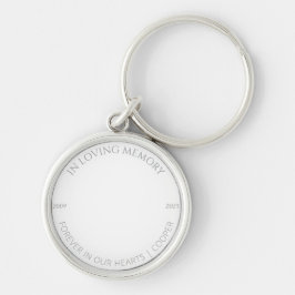 Chaveiro In Loving Memory Custom Pet Photo & Name Keychain