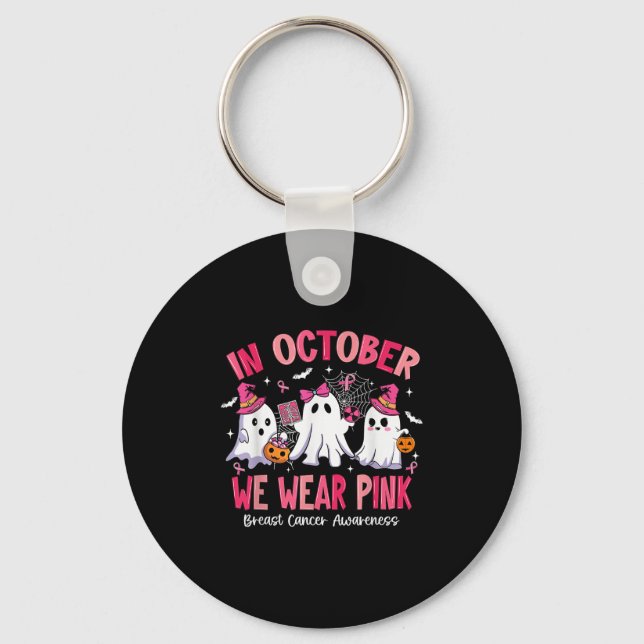 Chaveiro In October We Wear Nk Radiology Breast Cancer  (Frente)