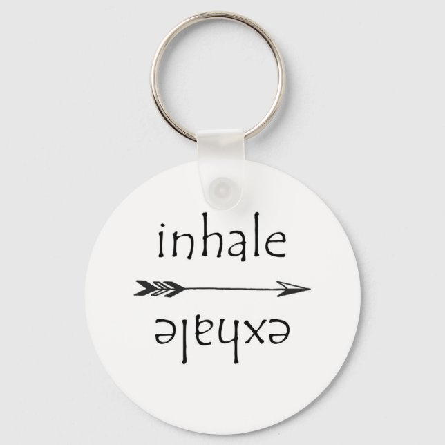 Chaveiro Inalar Exalar Respirar Meditação de Yoga (Frente)